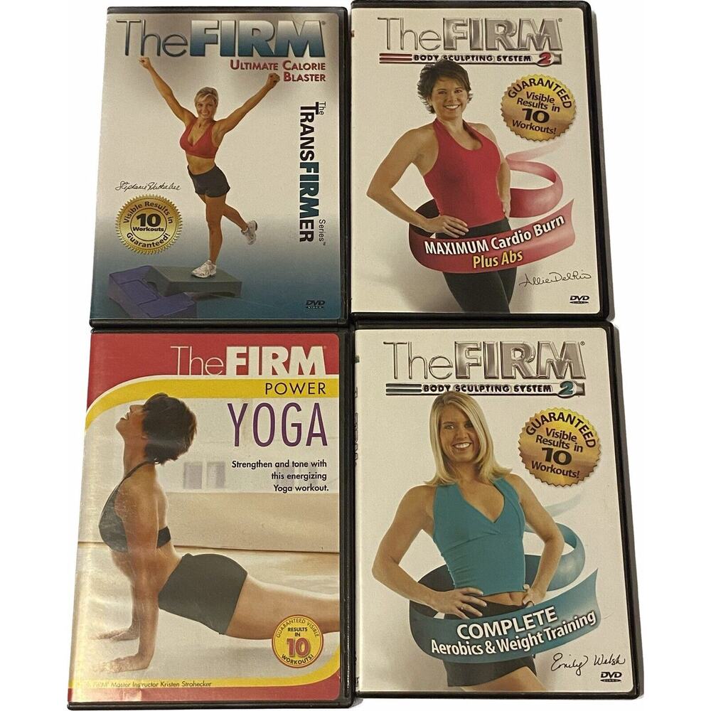 The Firm DVDs Lot Of 4 Ultimate Calorie Blaster, Yoga, Aerobics & Plus Abs